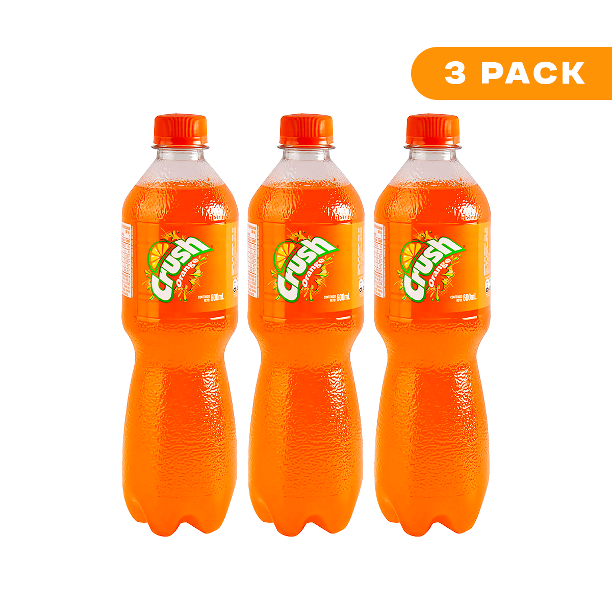 Soda Orange Crush 600ml - Pack of 3