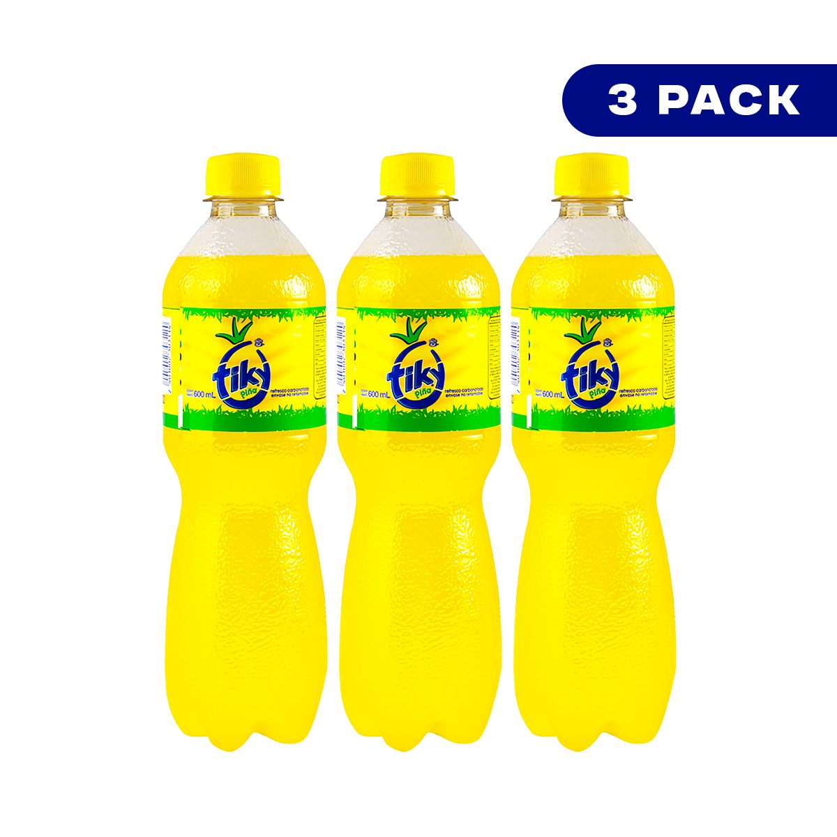 Soda Tiky Piña 600ml - Pack of 3