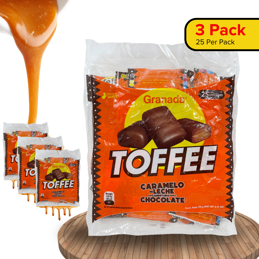 Toffee Bar 25uds - (Pack de 3)