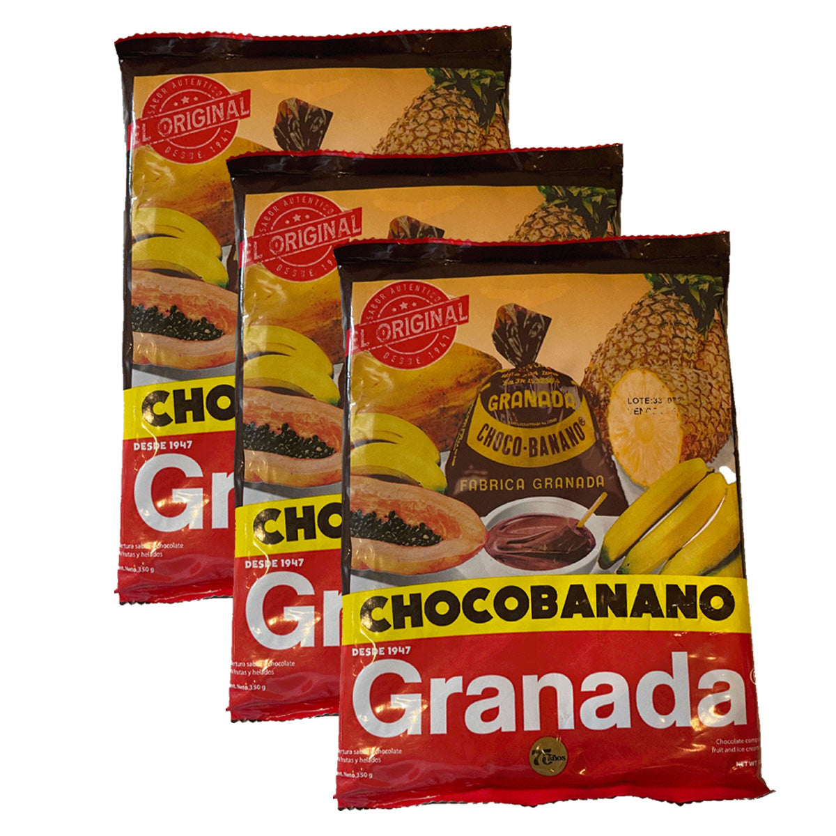 GRANADA Chocolate Banana Fondue Dip Pack of 3 World Trade Goods