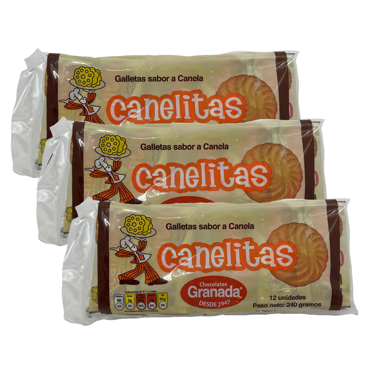 Canelitas 12pzas - (Pack de 3)