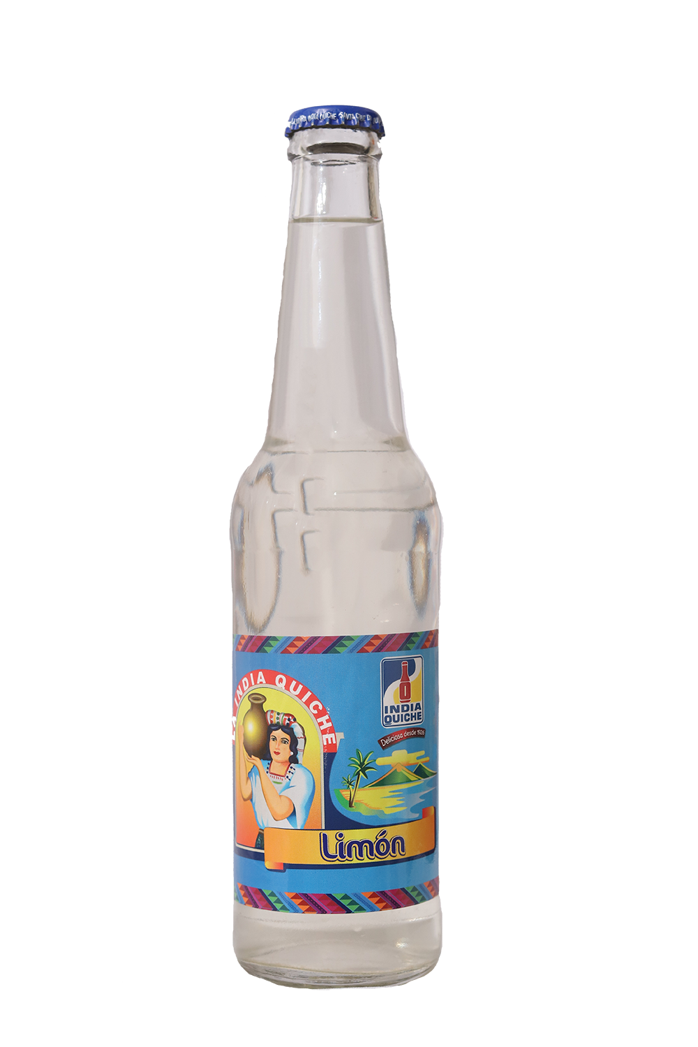 India Quiche - Carbonated Soda Soft Drink, Lemon Flavor - 12oz Pack of 2