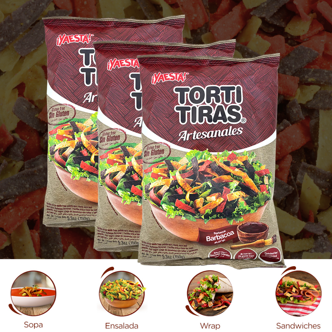 Torti Tiras Artesanales (Pack de 3)