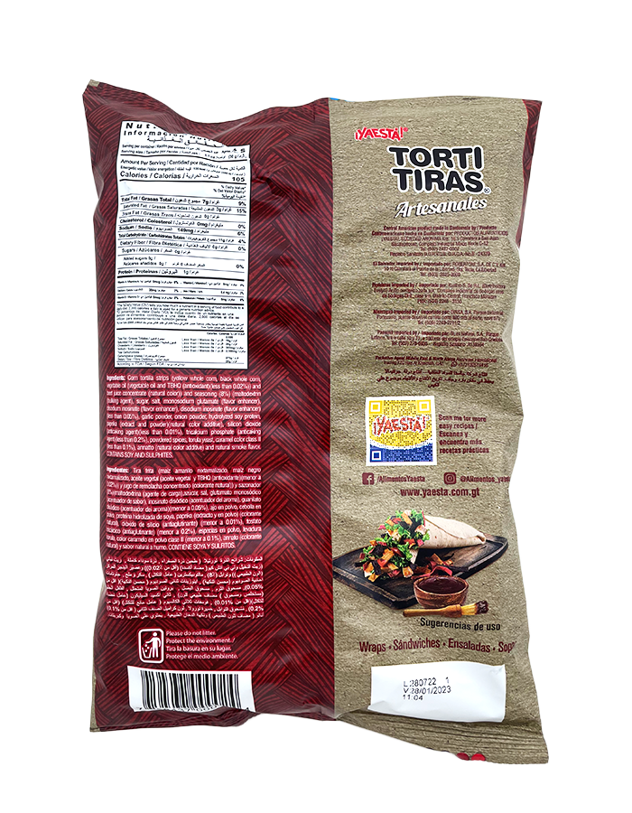 Torti Tiras Artesanales (Pack de 3)