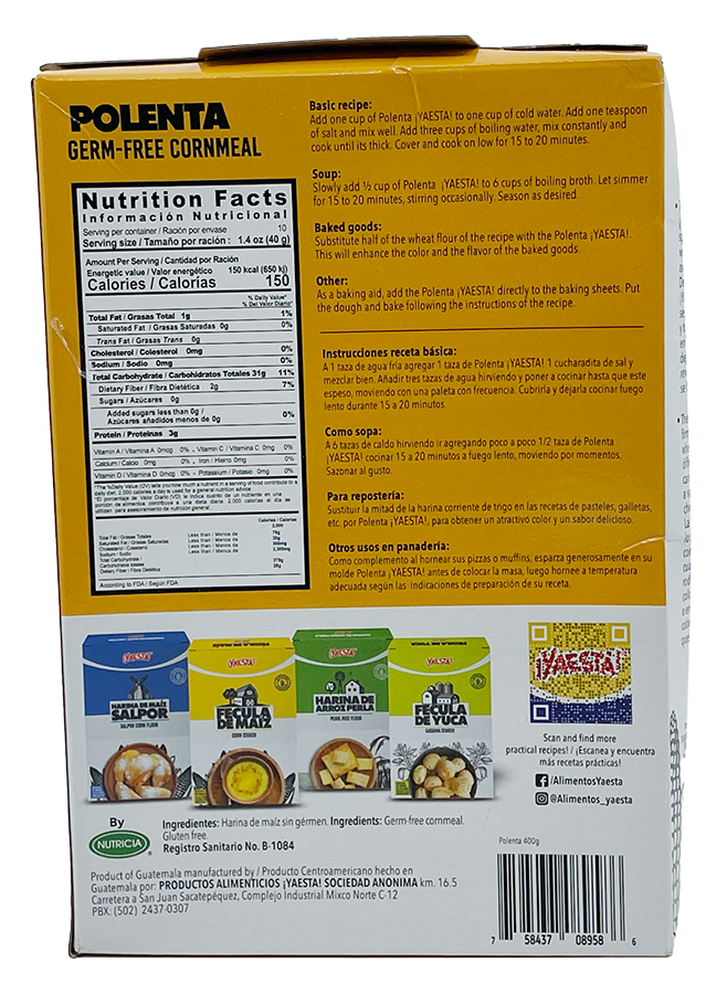Polenta 400g - (Pacote com 2)