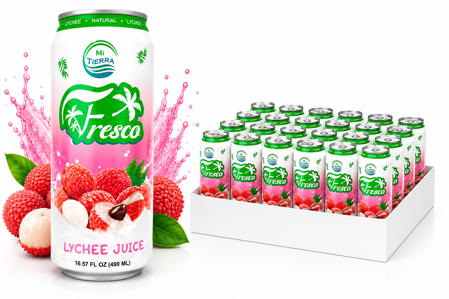 *NEW* Mi Tierra Natural Juices 16.57oz - Lychee