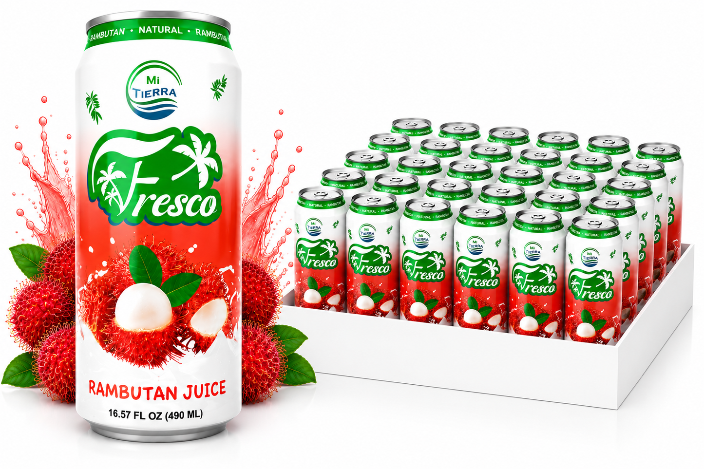 *NEW* Mi Tierra Natural Juices 16.57oz- Rambutan