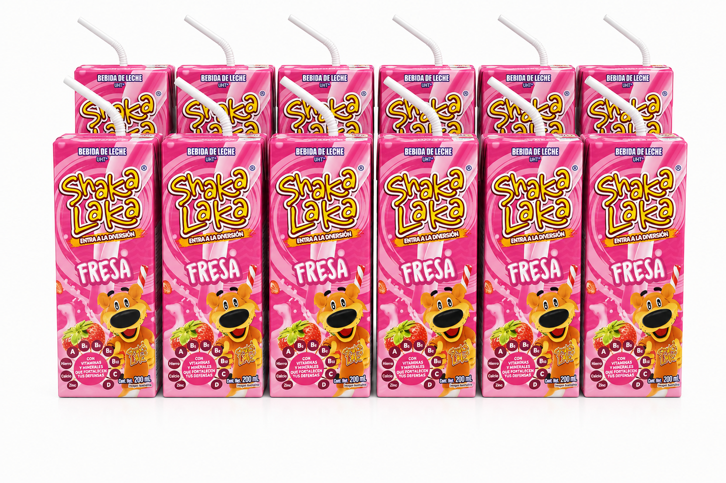 *NEW* Shaka Laka Strawberry Flavored Milk Drink Juice Box