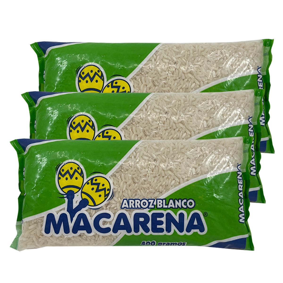 Macarena White Rice Arroz Blanco 1lb - (Pack of 3)