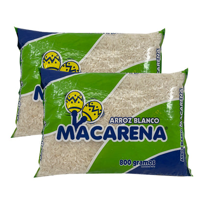 Macarena White Rice Arroz Blanco 800g (Pack of 2)