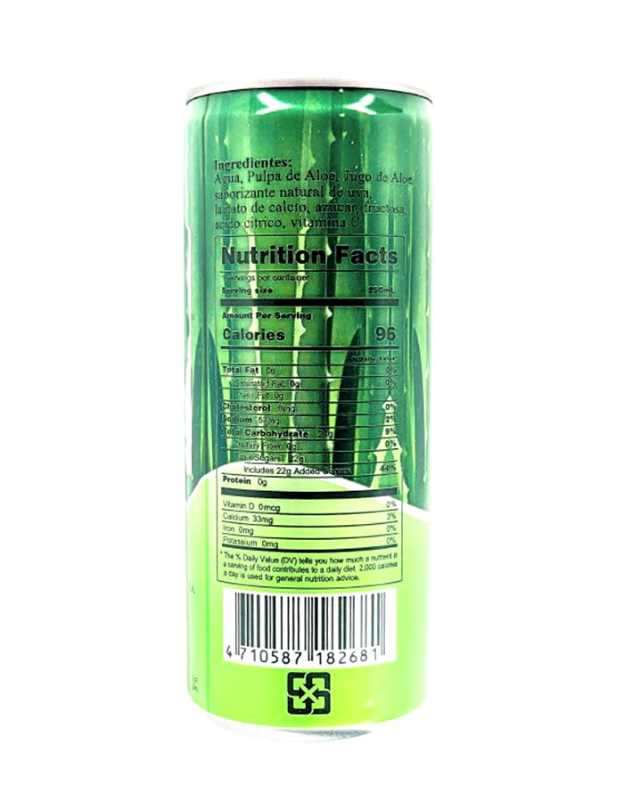 New Food - Natural Aloe Vera Drink 250ml - Pack of 30 Cans