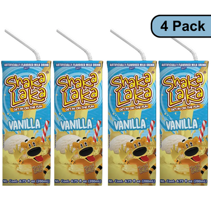 *NEW* Shaka Laka Vanilla Flavored Milk Drink (Pack of 4)