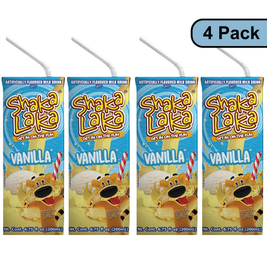 *NEW* Shaka Laka Vanilla Flavored Milk Drink (Pack of 4)