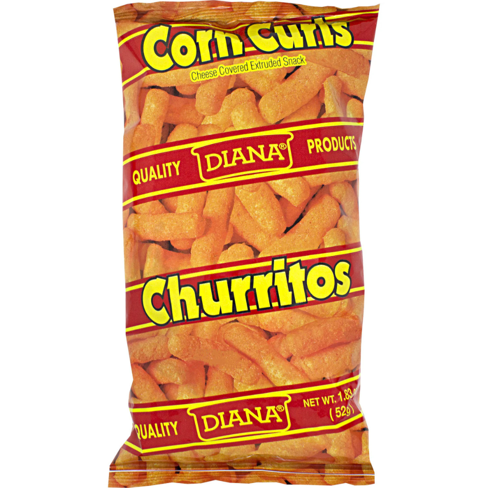 *NEW* Diana Churritos Corn Curls Puffs 4.4 oz (Pack of 2)
