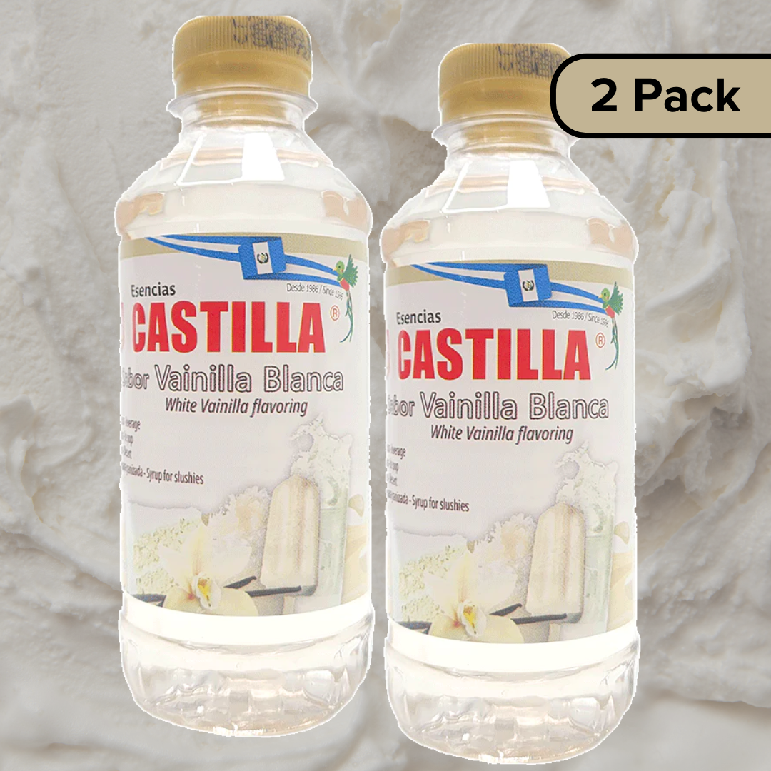 CASTILLA Sugar Free White Vanilla Flavor Concentrate - 8.5oz (Pack of 2)