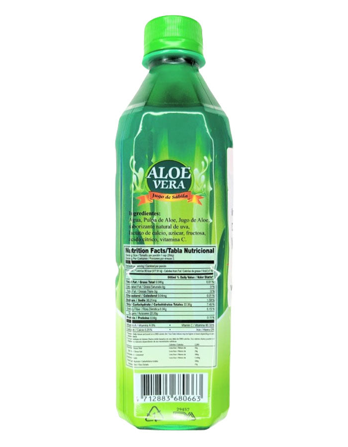 New Food - Natural Aloe Vera Drink 500ml - Pack of 24