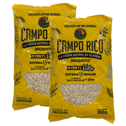 Campo Rico Whole Grain Oatmeal 350g - (Pack of 2)