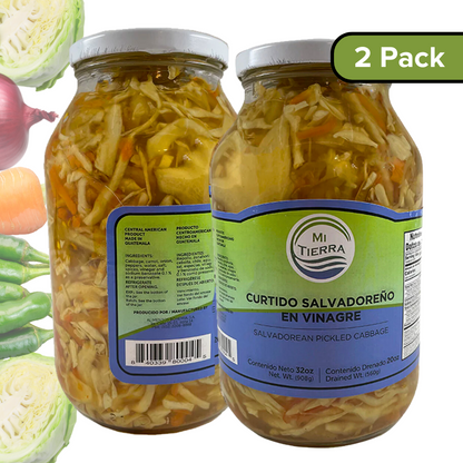 Curtido Salvadoreño En Vinagre 32oz - (Paquete de 2)