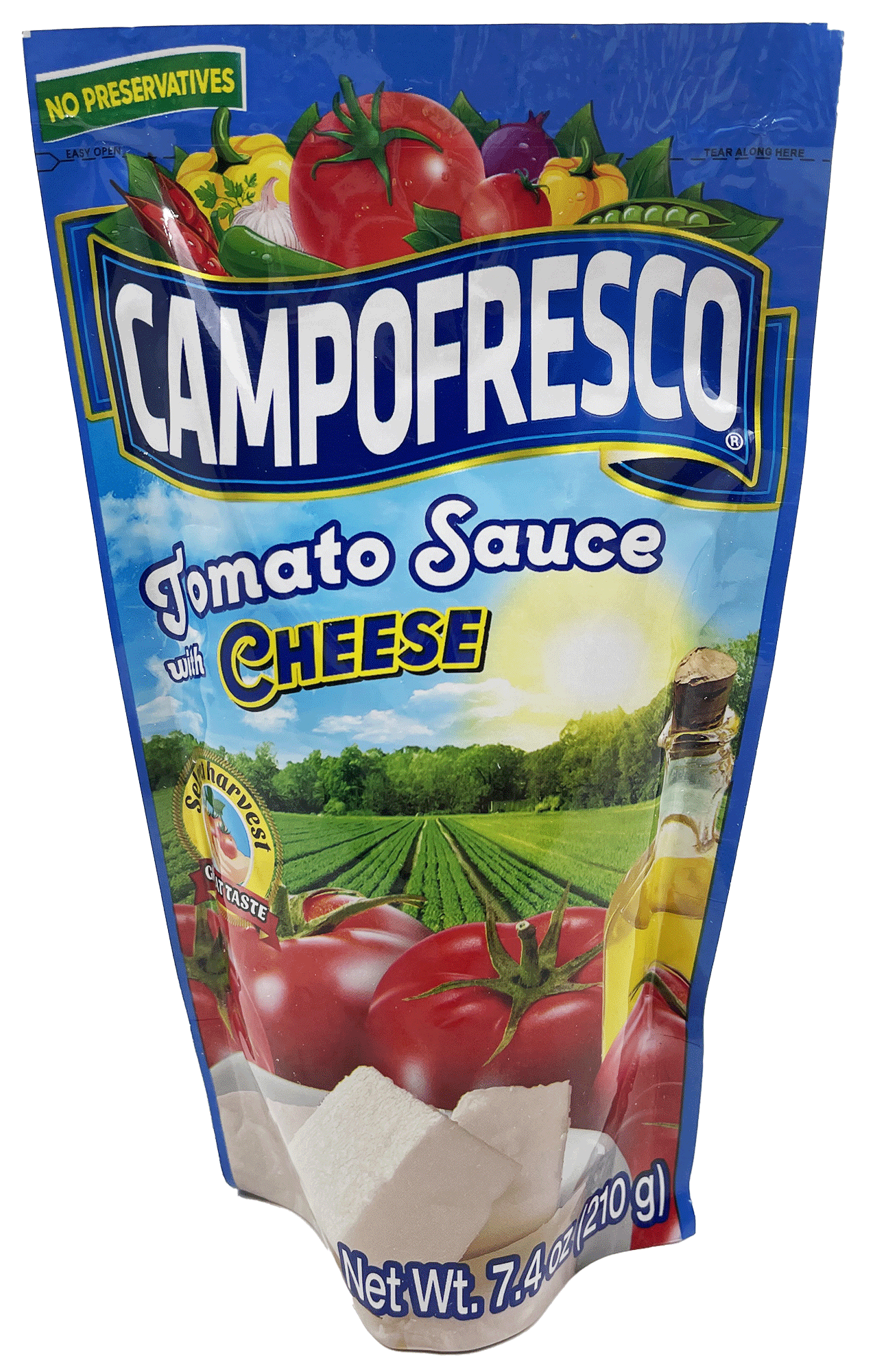 Campo Fresco Tomato Sauce - Cheese Flavor - 200g - (Pack of 2)