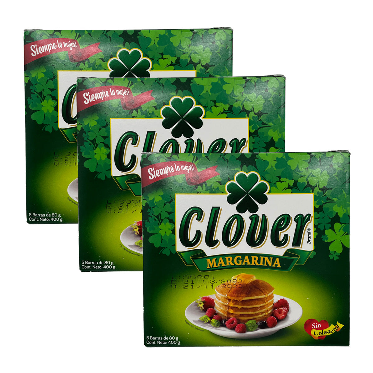 CLOVER Margarine Spread 400g - (Pack of 3)