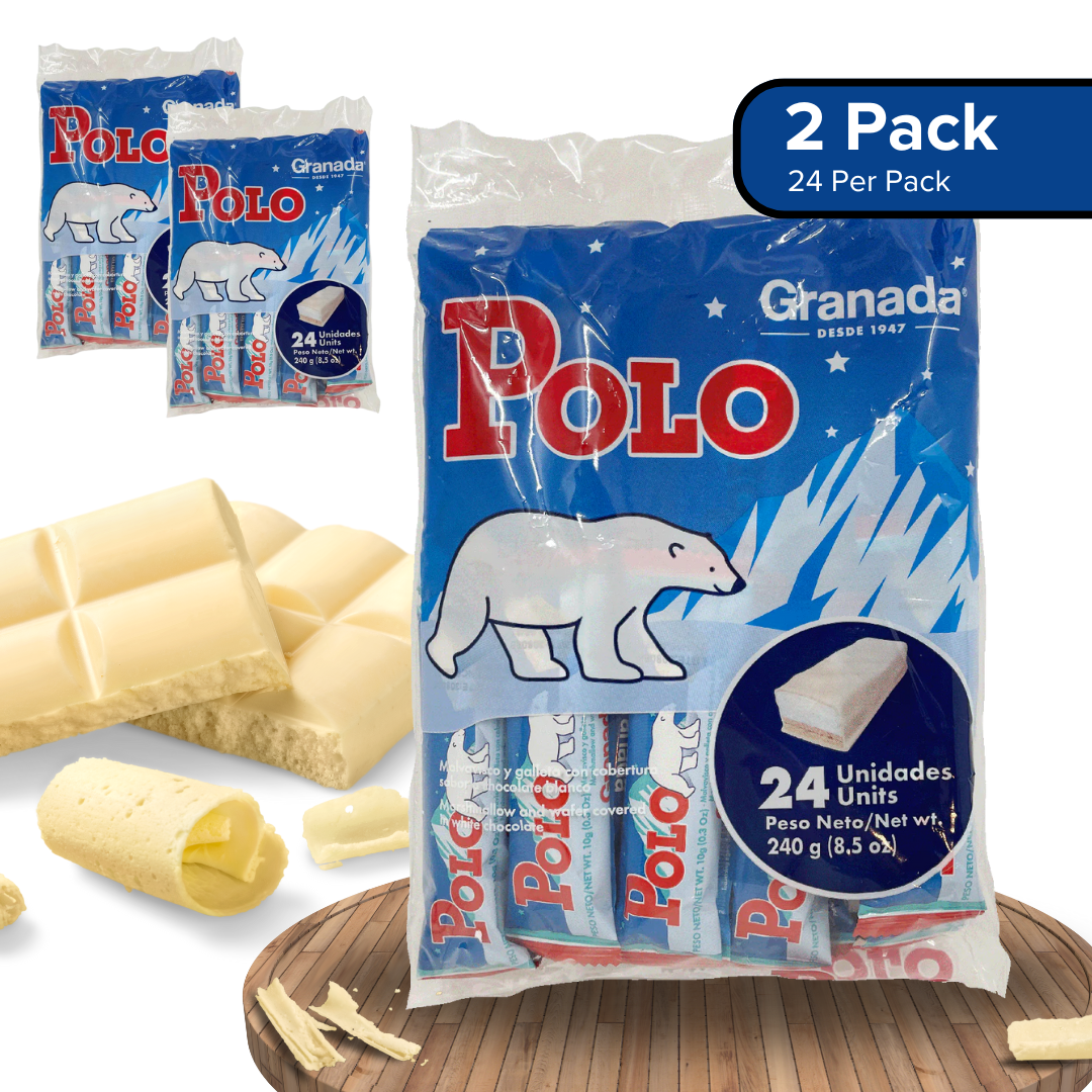 GRANADA - Marshmallow & Wafers Covered With White Chocolate 24pcs - (Pack of 2)