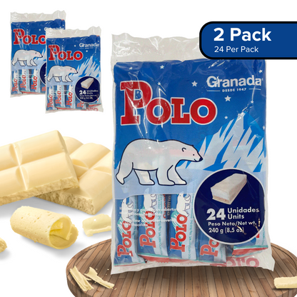 GRANADA - Marshmallow & Wafers Covered With White Chocolate 24pcs - (Pack of 2)