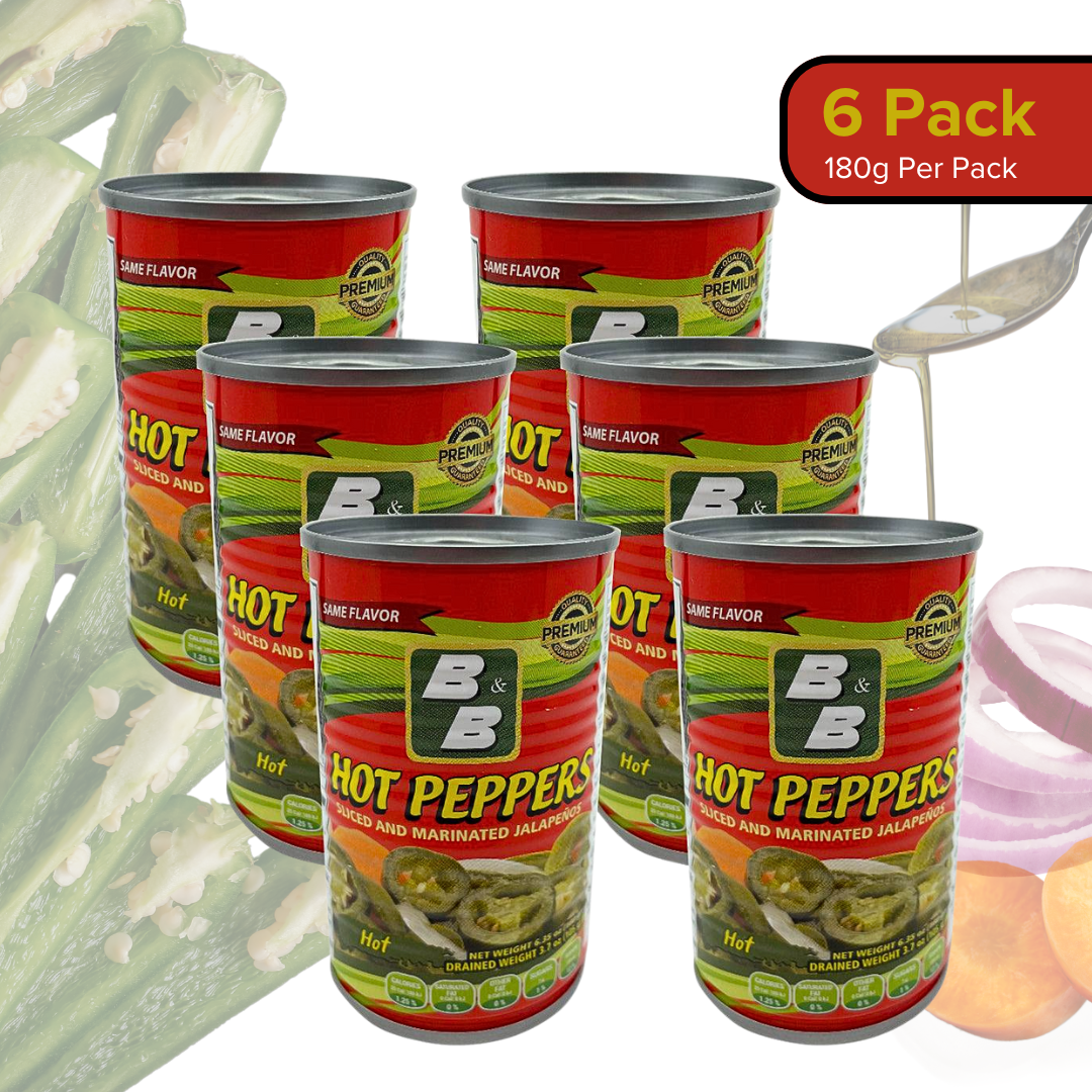 Sliced Hot Peppers (Pack of 6)