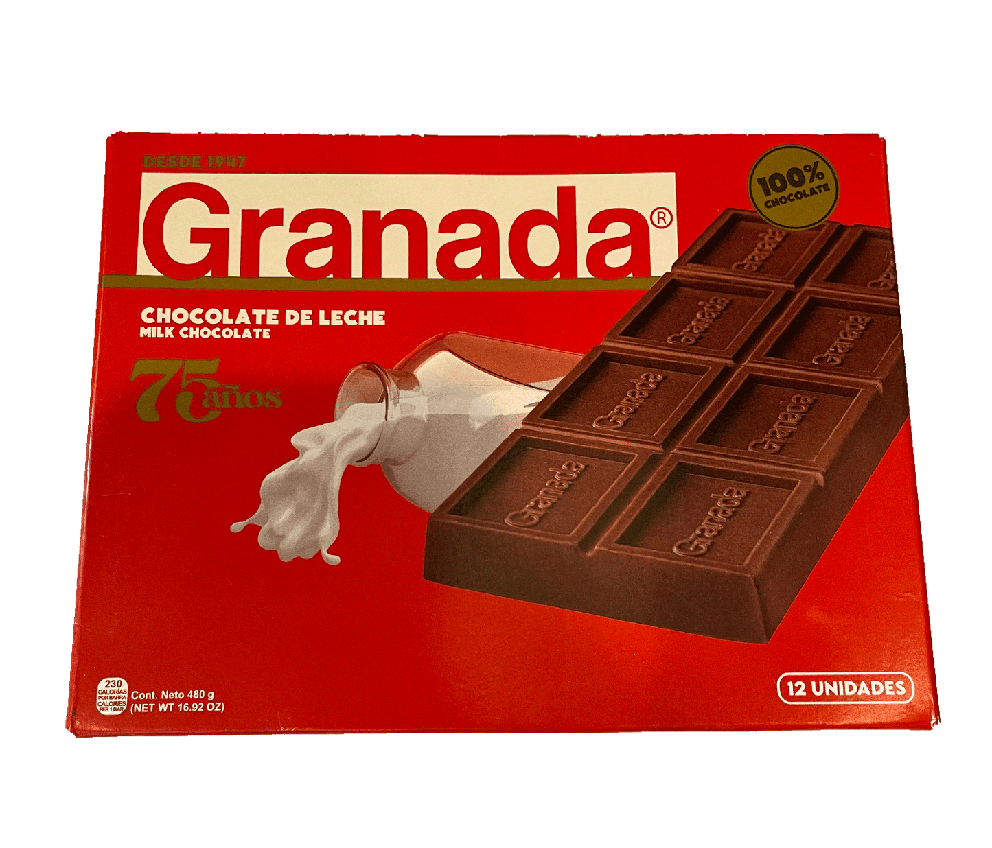 GRANADA - Variety Pack Chocolate Bar (12 Bars) (Pack of 4)