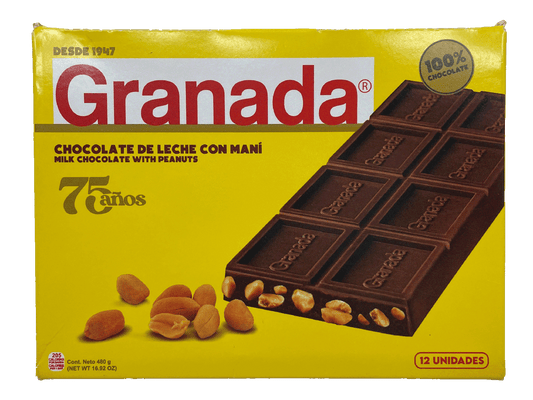 GRANADA Milk Chocolate Peanut Bar (12 Bars)