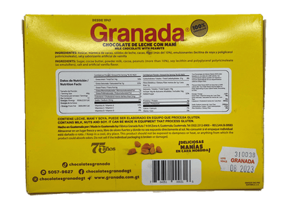 GRANADA Milk Chocolate Peanut Bar (12 Bars)