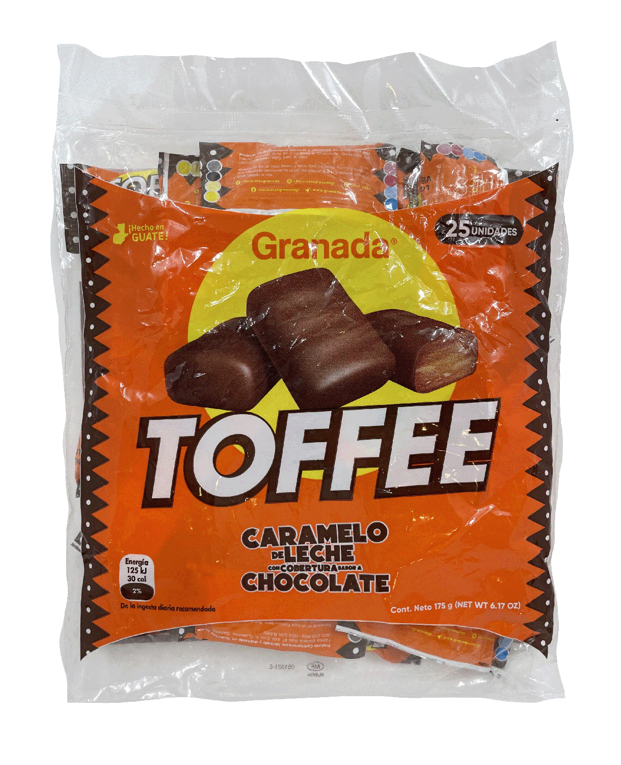 GRANADA Milk Caramel Toffee Covered With Chocolate 25pcs - (Pack of 3)