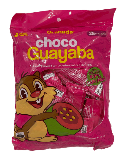 GRANADA - Guava Candy Covered With Chocolate 25pcs - (Pack of 3)