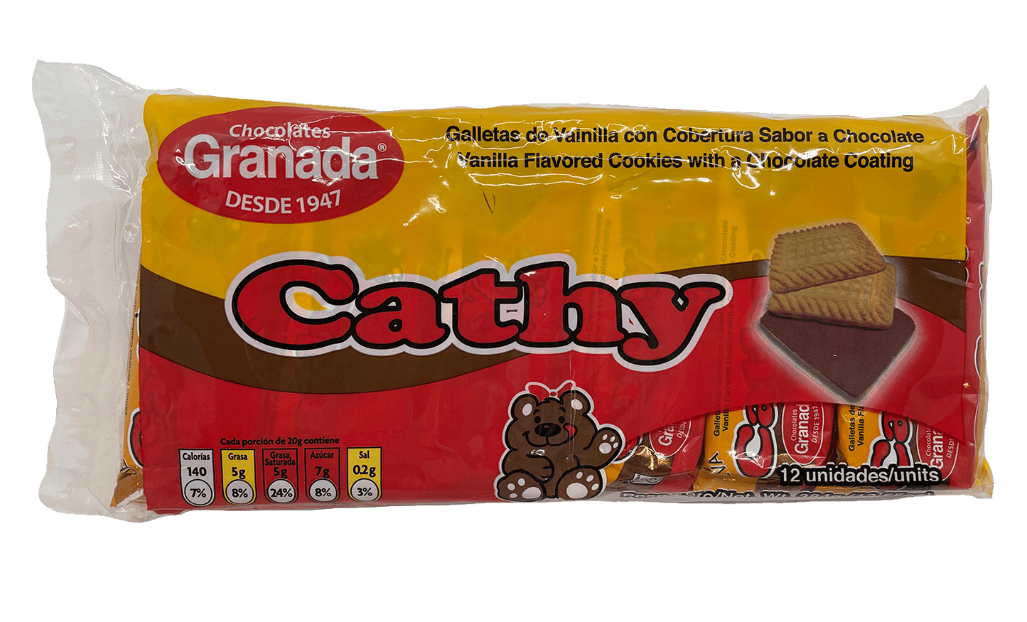 GRANADA Cathy Edition Vanilla & Chocolate Cookies 12pcs - (Pack of 3)