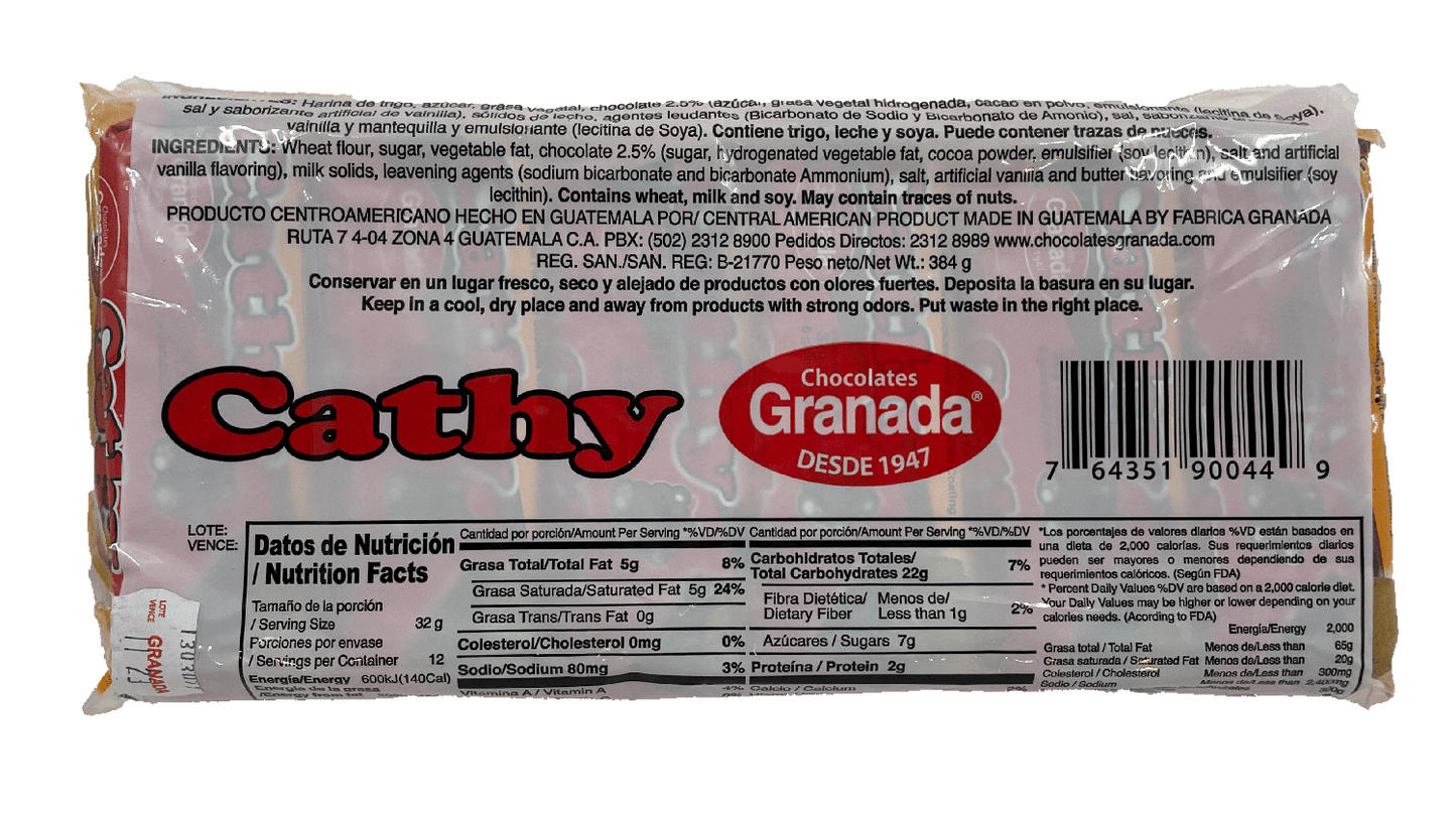 GRANADA Cathy Edition Vanilla & Chocolate Cookies 12pcs - (Pack of 3)