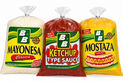 ByB Condiment Bundle – Mayonesa, Ketchup & Mostaza (Pack of 3)