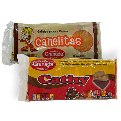 GRANADA Cathy & Canelitas Edition Variety Pack Cookies 12pcs - (Pack of 2)