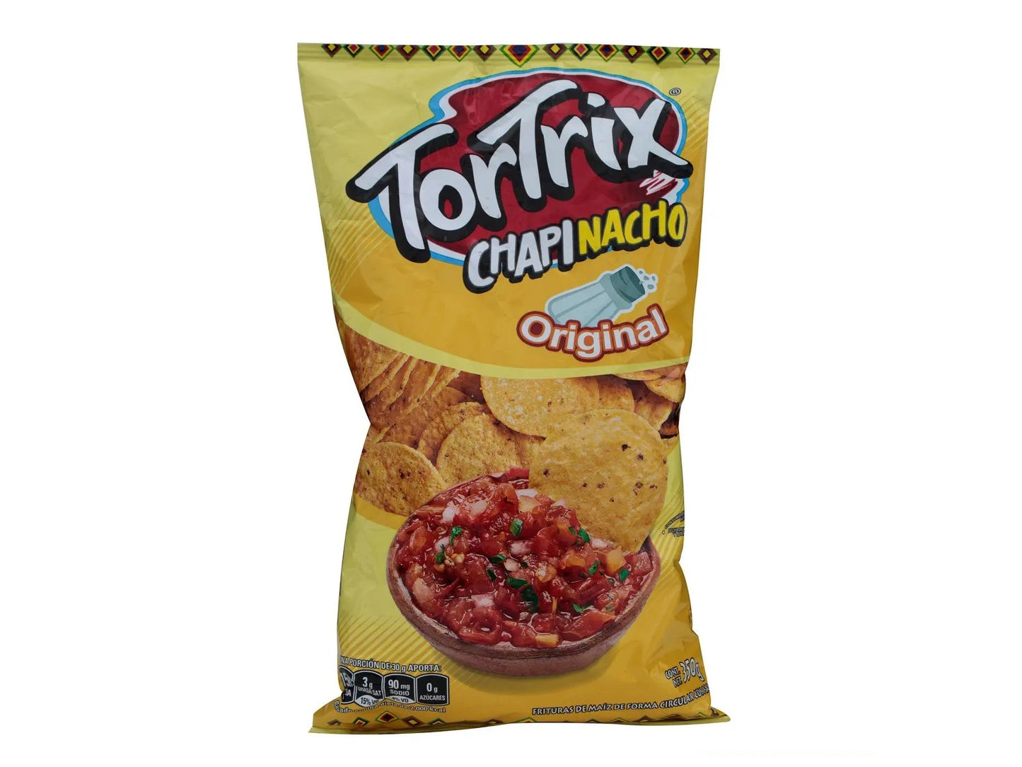 Tortrix ChapiNacho - Nacho Tortilla Chips , Original Flavor (3 x 350g Bags)