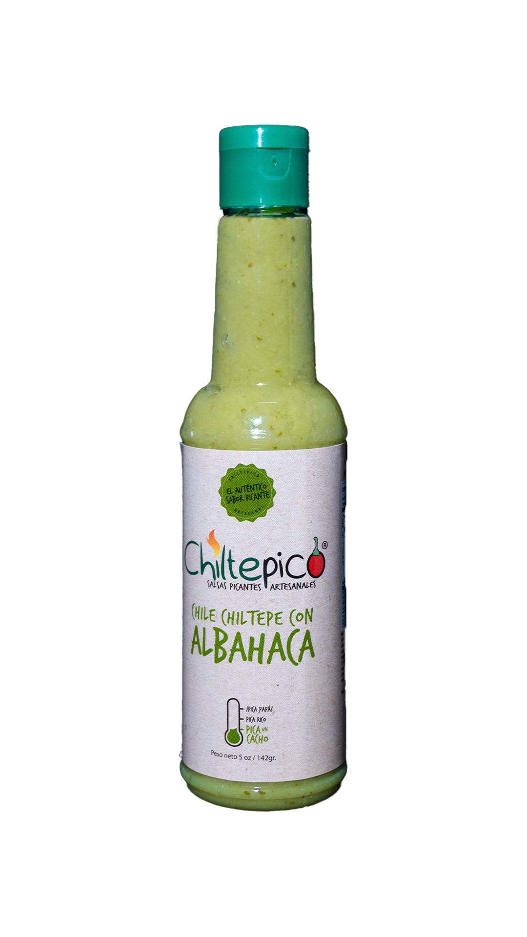 CHILTEPICO Artisanal Hot Sauce - Chiltepe With Basil 5oz - (Pack of 3)