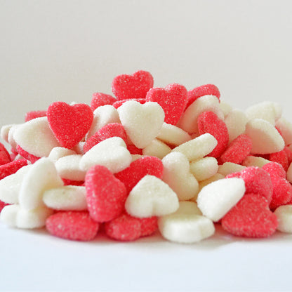 GUANDY - Sour Candy Hearts, Cherry & Strawberry Flavors, 100g each (Pack of 3)