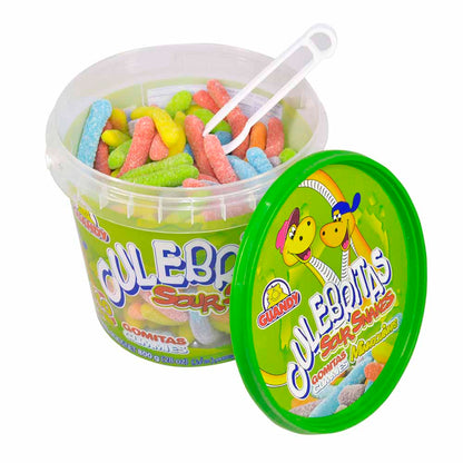 GUANDY - Sour Candy Snakes Jar , Fruit Flavors, 800G