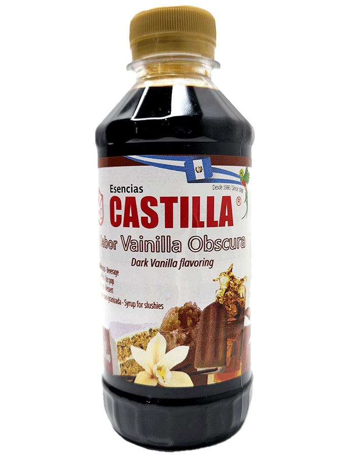 CASTILLA Sugar Free Dark Vanilla Flavor Concentrate - 8.5oz (Pack of 2)