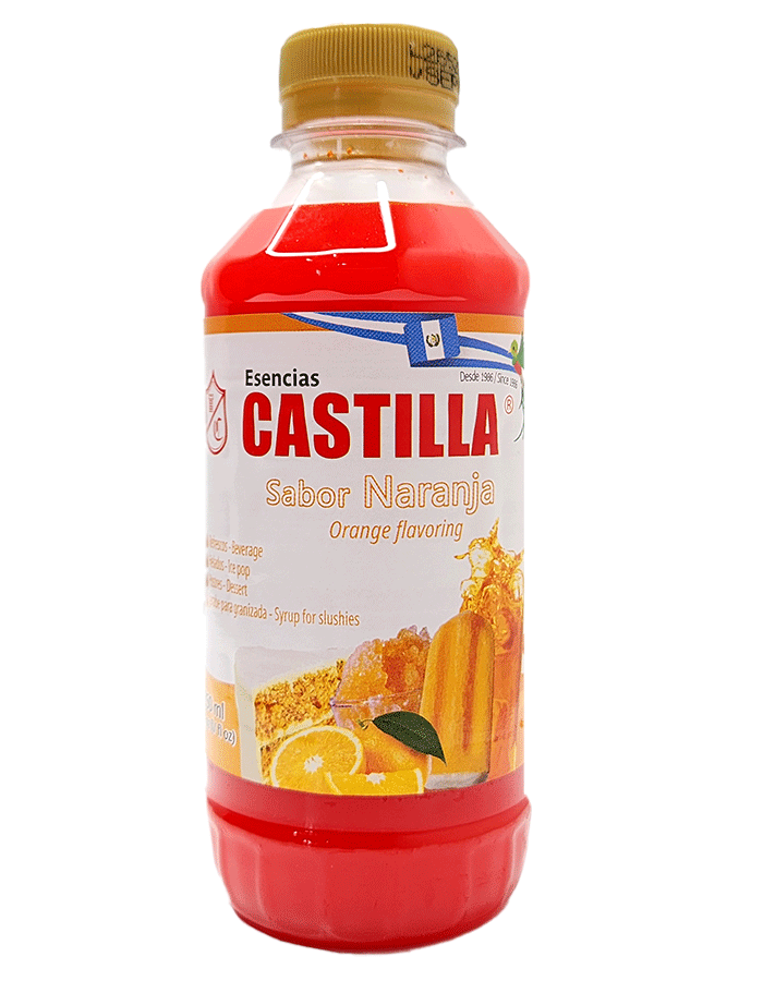 CASTILLA Sugar Free Orange Flavor Concentrate - 8.5oz (Pack of 2)