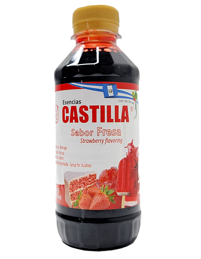 CASTILLA Sugar Free Strawberry Flavor Concentrate - 8.5oz (Pack of 2)