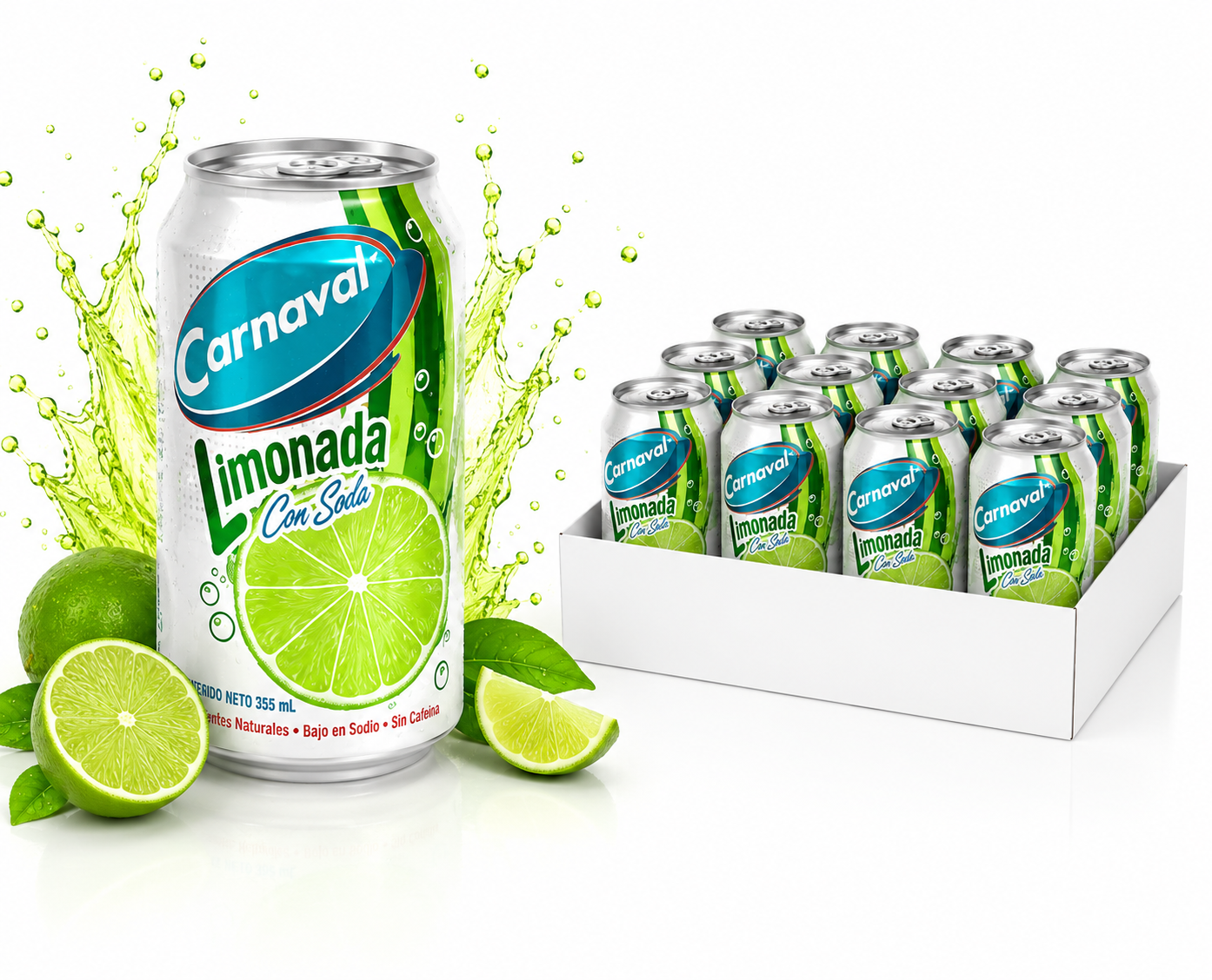 Carnaval Limonada con Soda | Sparkling Lime Soda