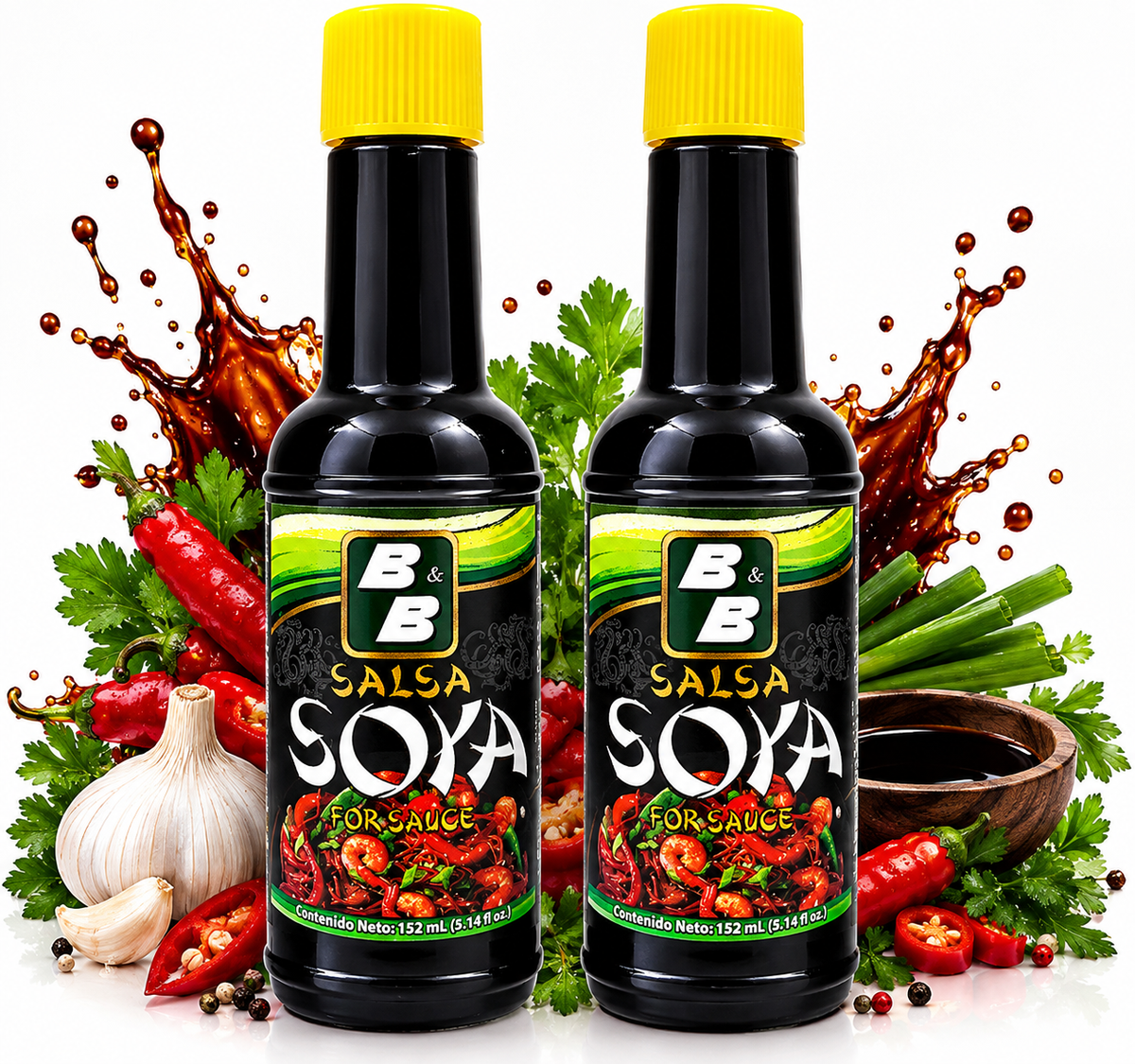 ByB - Salsa Soya Soy Sauce 152Ml - (Pack of 2)