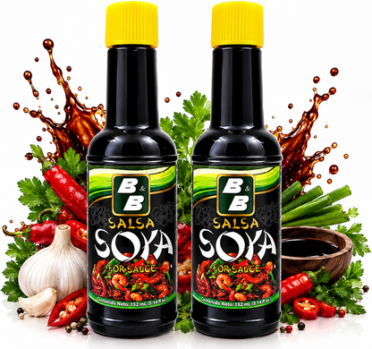 ByB - Salsa Soya Soy Sauce 152Ml - (Pack of 2)