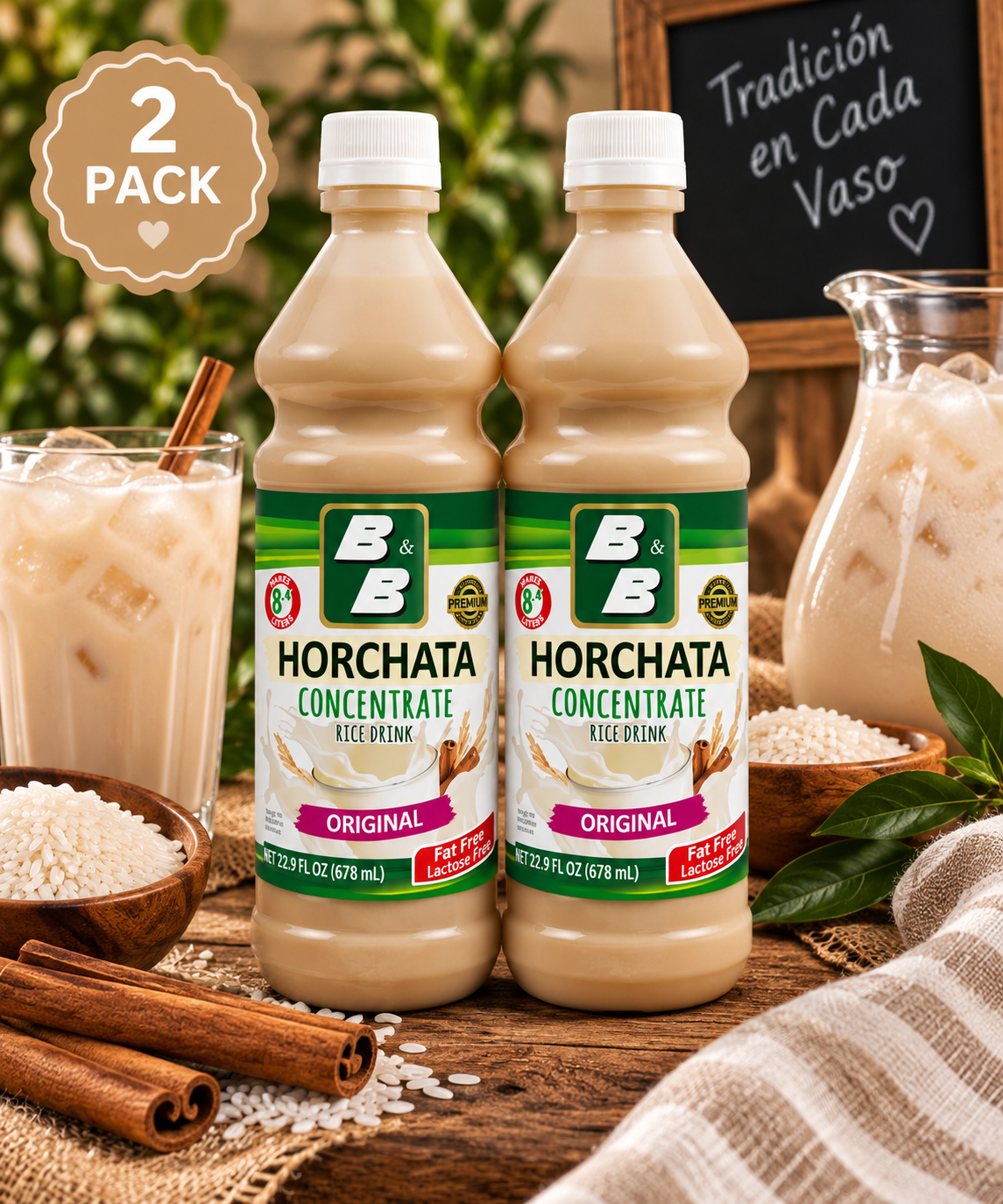 Concentrado de Horchata 678ml - (Pack de 2)