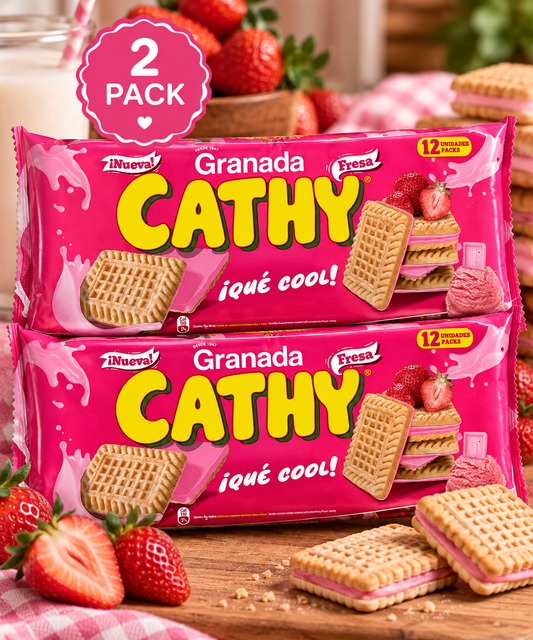 CATHY Galletas Strawberry (Pack of 2)