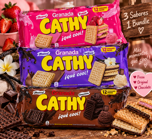 CATHY Galletas Variety Pack (Pack of 3)