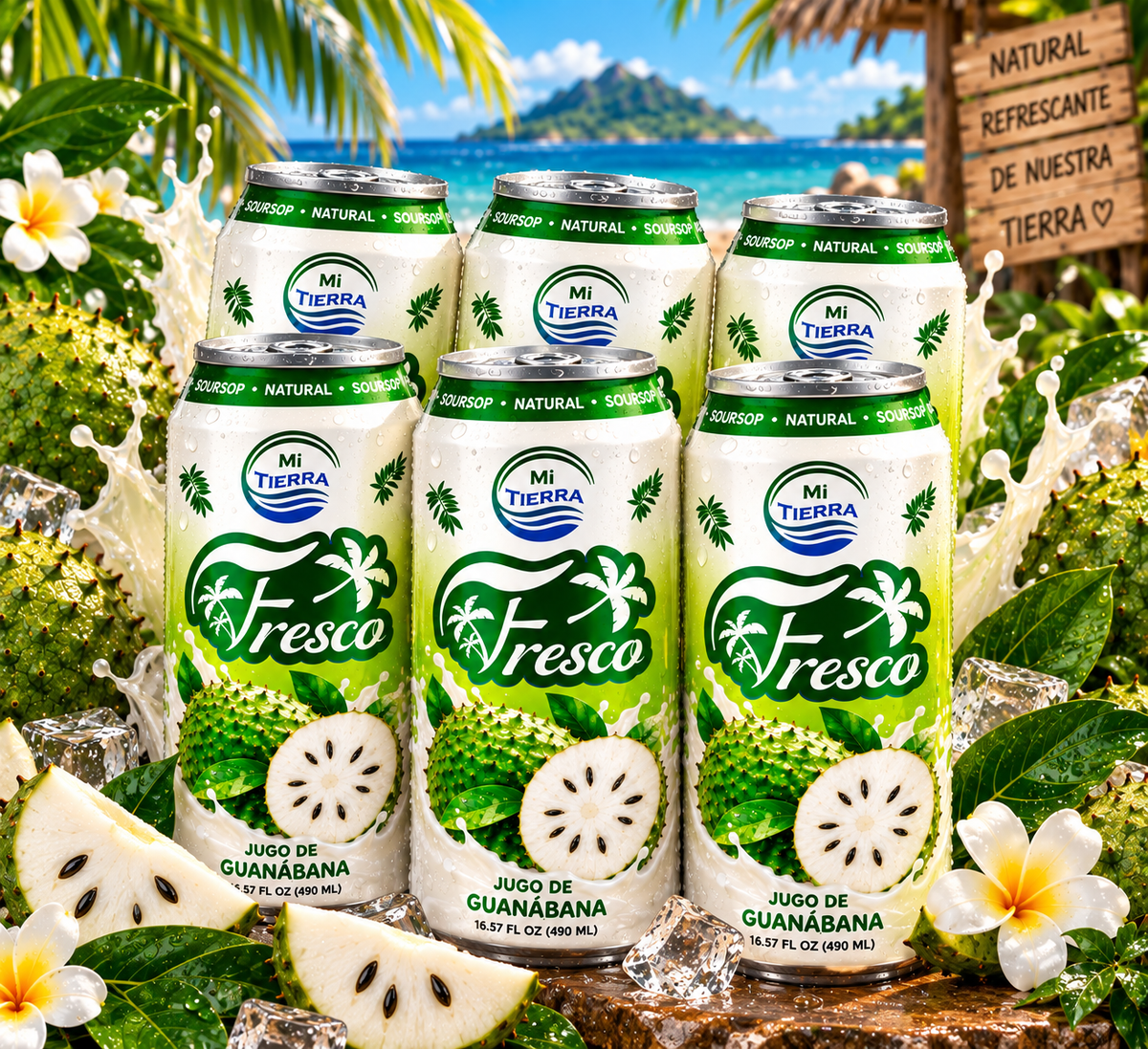 *NEW* Mi Tierra Natural Juices 16.57oz - Guanábana Soursop